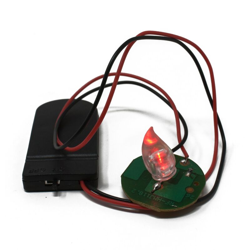 foto del prodotto rossi rosa lampada effetto fuoco per presepe con luce tremolante a batteria 49539