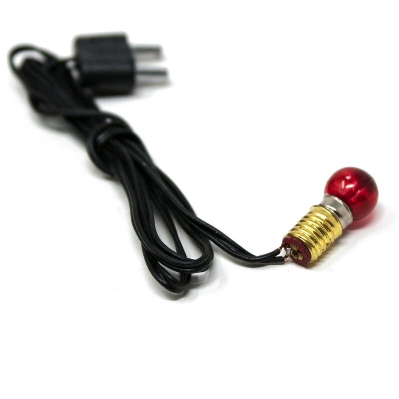 foto del prodotto rossi rosa lampada rossa e5 con filo e spina basso voltaggio 3,5 v 11451