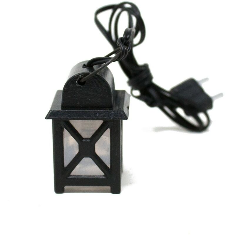 foto del prodotto rossi rosa lanterna in plastica presepe 2x2x3 cm con luce bianca 3,5 v 11452