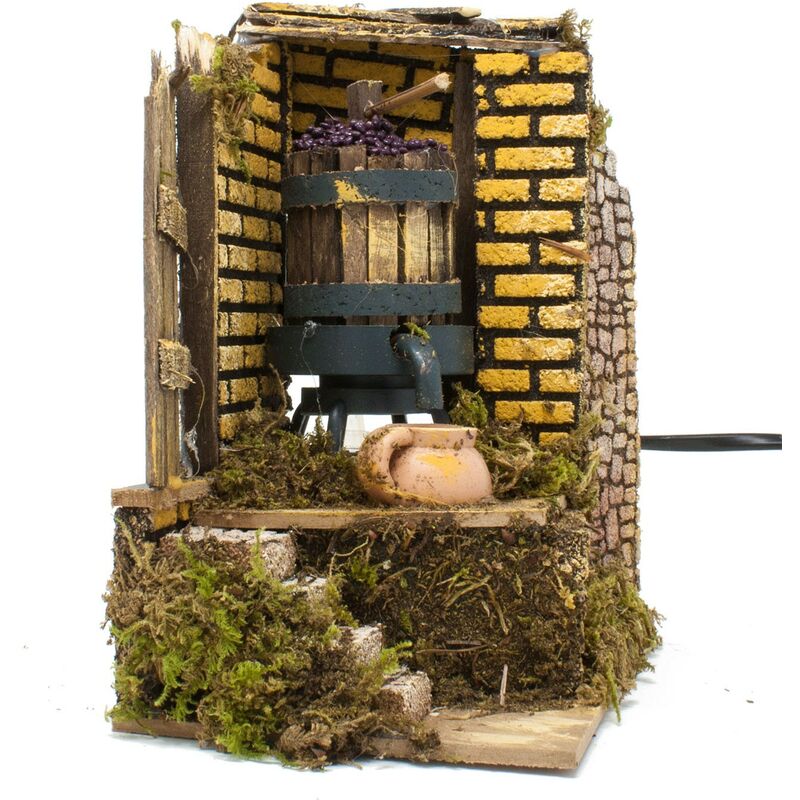 foto del prodotto rossi rosa torchio per presepe con pompa 15x10 cm 10979