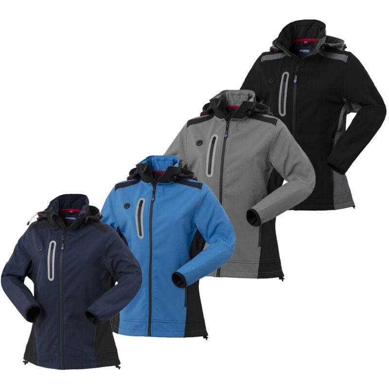 foto del prodotto rossini illuminazione giubbotto da lavoro donna softshell rossini smarty lady l blu
