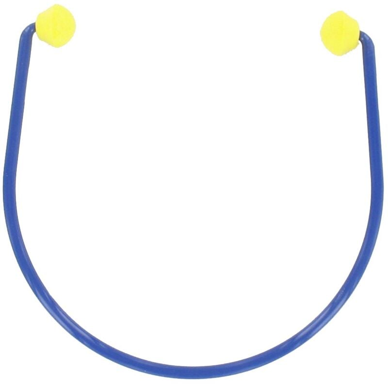 foto del prodotto rostaing 3m france arceau itu archetto con tappi antirumore 23 db riutilizzabile riciclabile, blu giallo, 21 x 19,5 x 2 cm