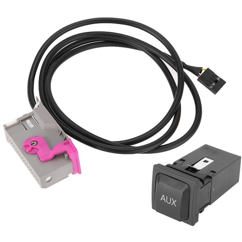 foto del prodotto rosvola jeffergarden cavo di ingresso aux, cavo aux ricevitore audio bluetooth durevole facile da usare sostituzione impermeabile per auto a3 a4 a6