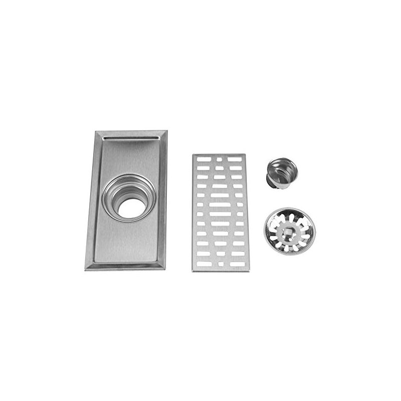 foto del prodotto rosvola jeffergarden copertura per scarico doccia, griglia per rifiuti a pavimento, filtro rimovibile in acciaio inossidabile resistente alla