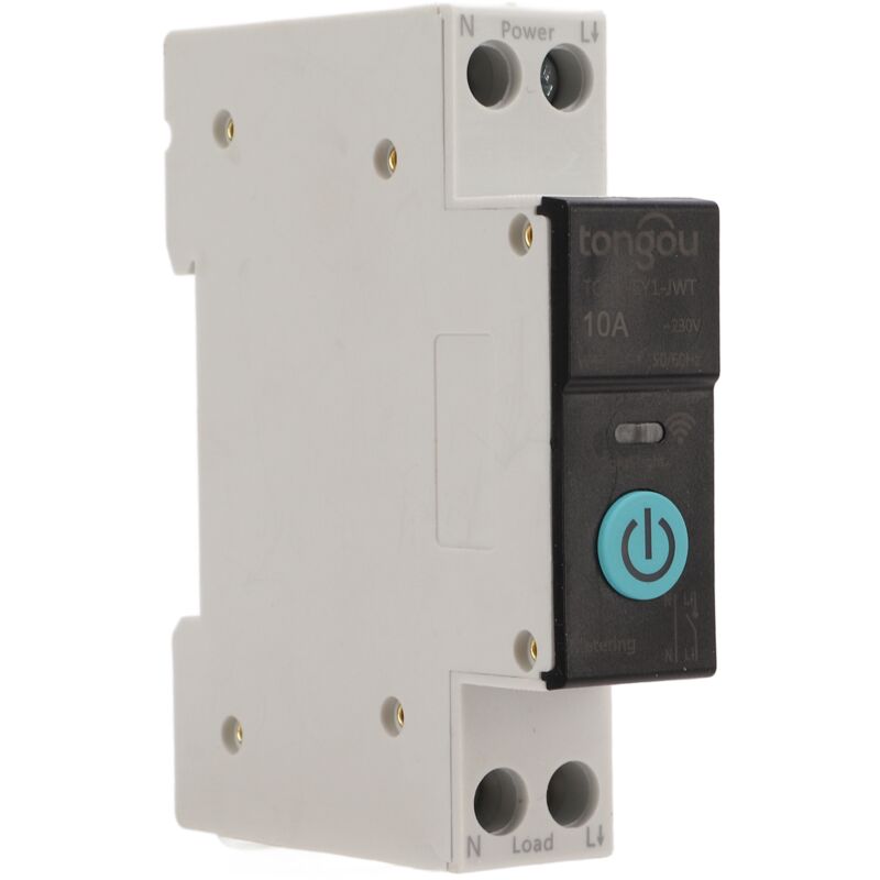 foto del prodotto rosvola jeffergarden interruttore automatico su guida din interruttore wifi intelligente telecomando per telefono cellulare 3 modalit di