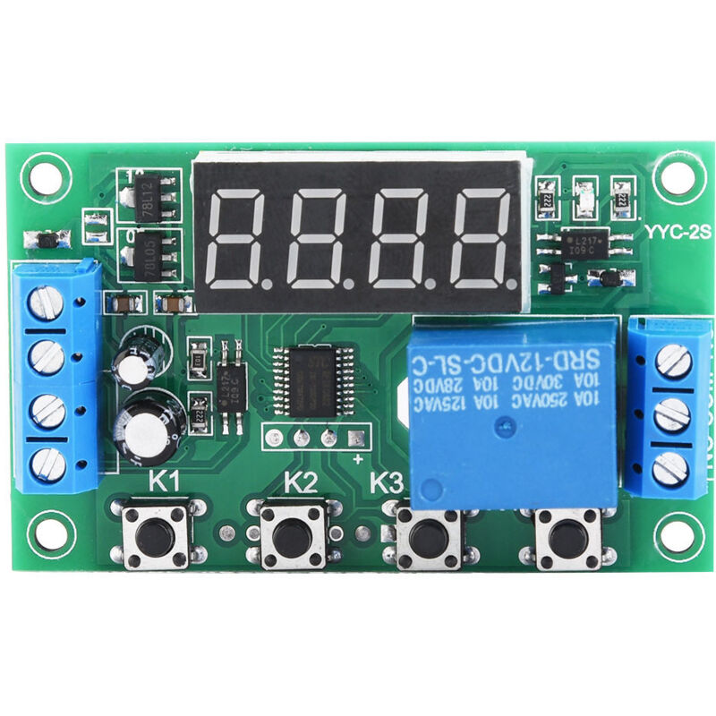 foto del prodotto rosvola jeffergarden modulo interruttore di controllo automazione rel timer regolabile con display a led 12v 