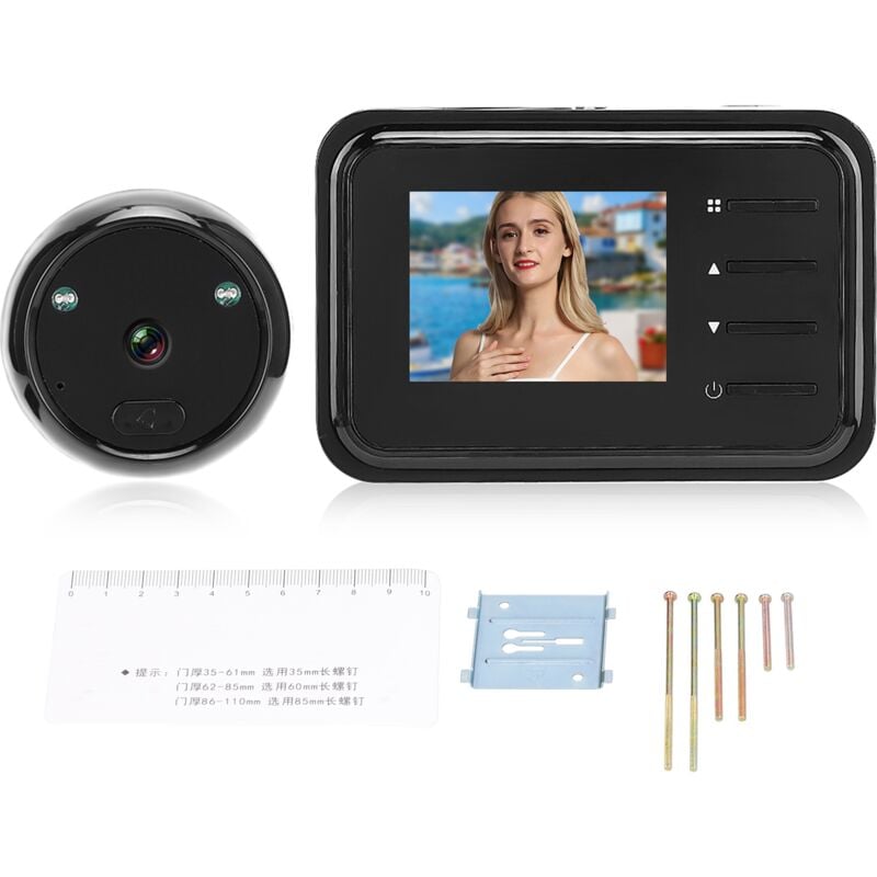 foto del prodotto rosvola jeffergarden videocamera digitale lcd per visione notturna con videocitofono da 2,4 pollici con obiettivo grandangolare da 90 per uso