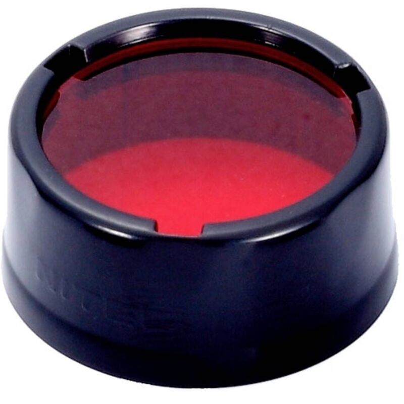 foto del prodotto rot nitecore nc nfr 32 filtro colore p20, p20uv, p26, r25, mh20, mh20gt, mh23, i4000r, p22r rosso
