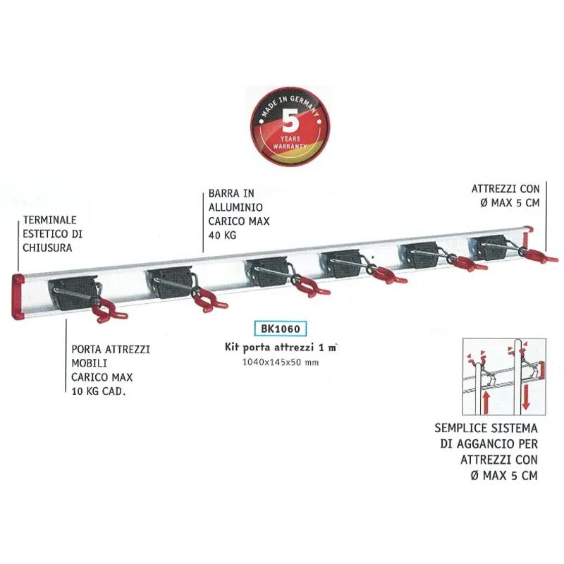foto del prodotto rotaia di supporto 1.00 6 halter