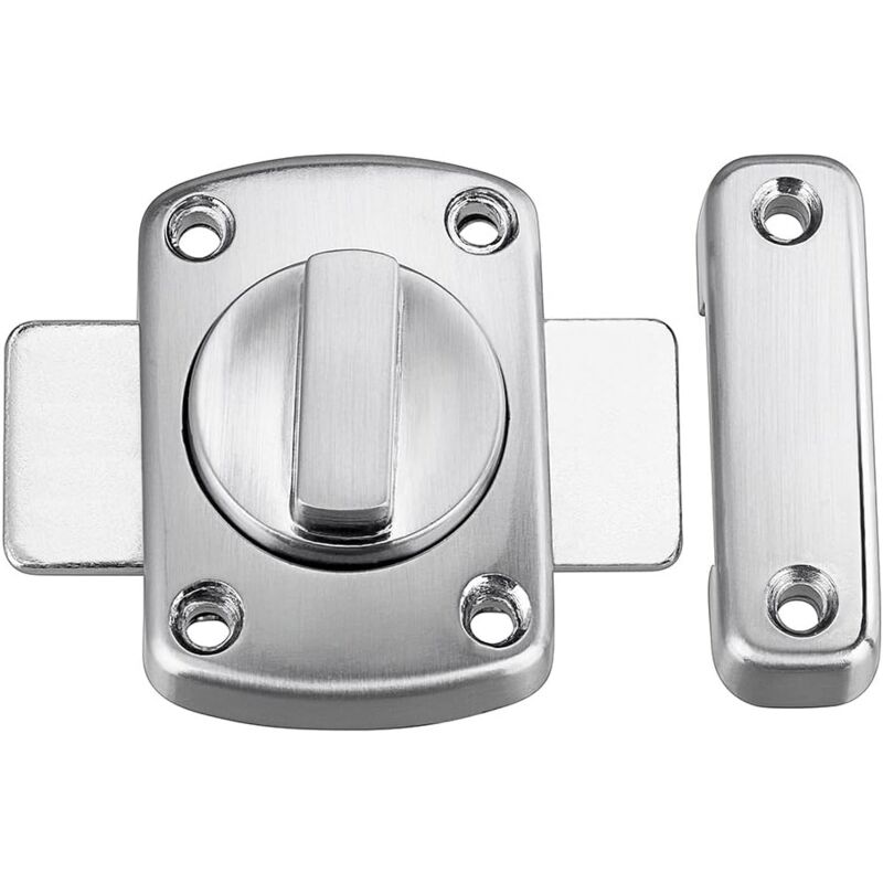 foto del prodotto rotary door latch lock with six bolts, door window latch silver white 