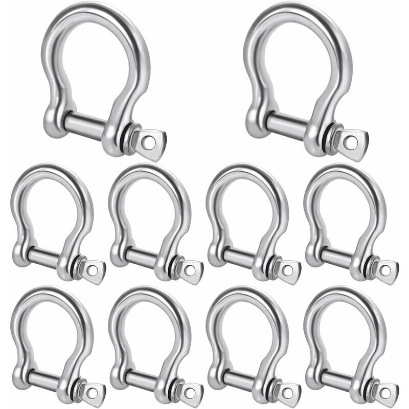 foto del prodotto rotazionale 10pcs 304 acciaio inossidabile m4 d anello vite grilli con perni grillo di prua vite perno hardware rigging grillo di prua forcella