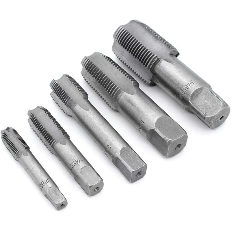 foto del prodotto rotazione 5 pezzi filettatura tubo bsp 55 gradi rubinetto spina g1 8 g1 4 g3 8 g1 2 g3 4