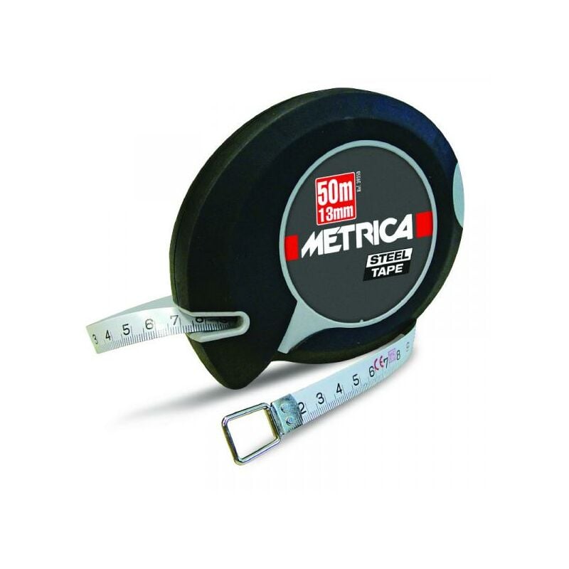 foto del prodotto rotella metrica a nastro in nylon con anello in metallo da 30mtx13mm
