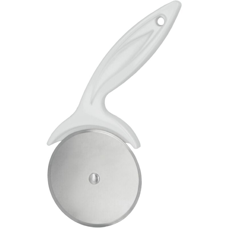 foto del prodotto rotella taglia pizza lama inox manico alluminio e set 5 pezzi metaltex