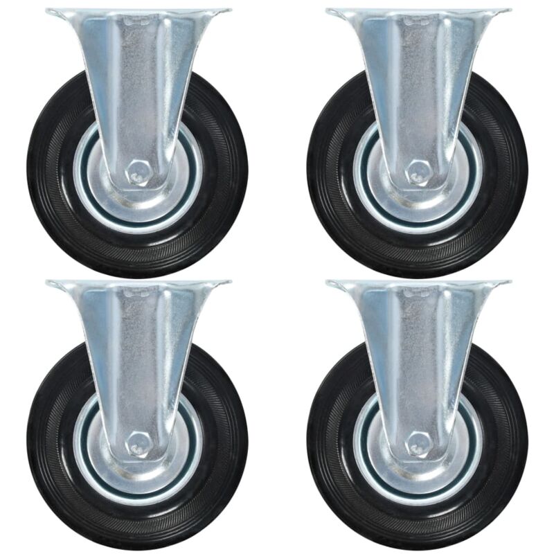 foto del prodotto rotelle fisse 4 pz 125 mm vidaxl