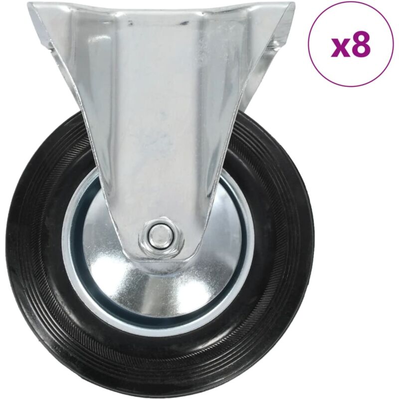 foto del prodotto rotelle fisse 8 pz 160 mm vidaxl