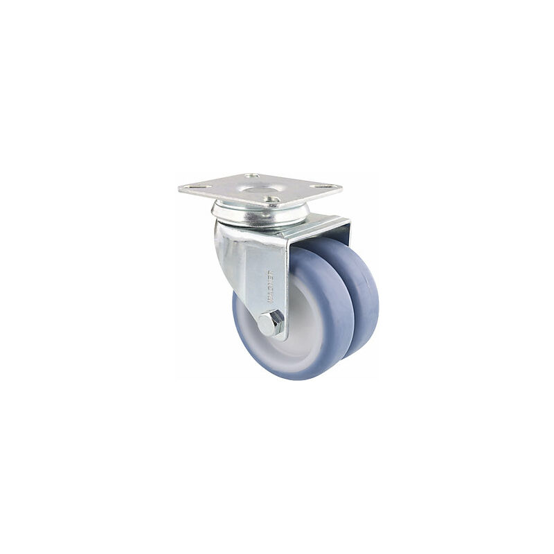 foto del prodotto rotelle pivottanti doppie eco ruota 75 mm conf da wagner
