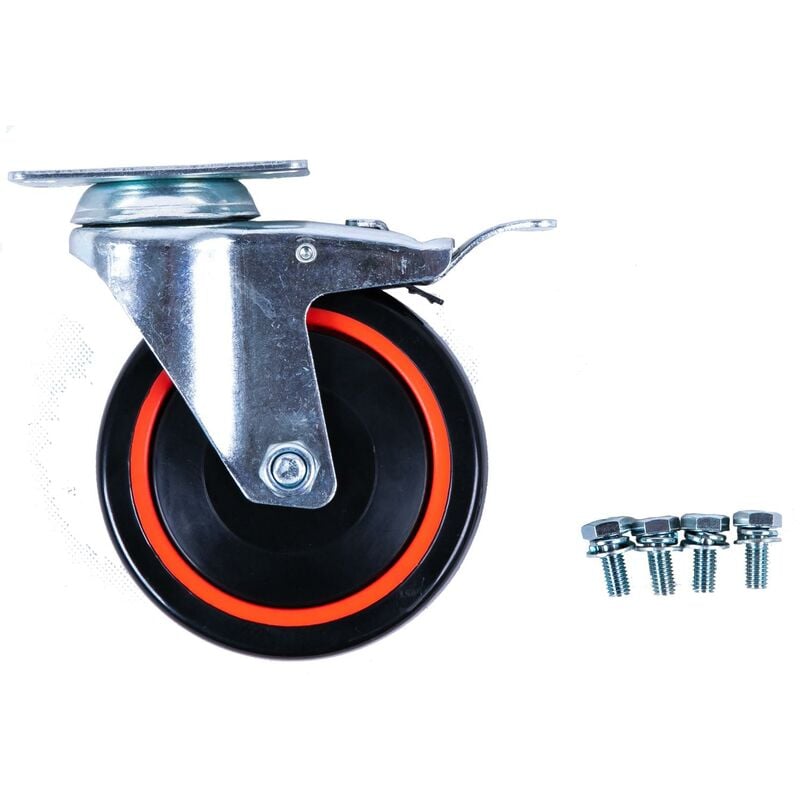 foto del prodotto rotelle sterzabile con freno di stazionamento