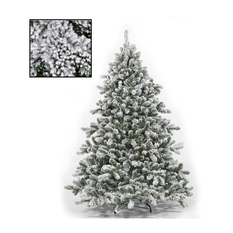foto del prodotto rotex albero di natale artificiale tirolese innevato cm 180