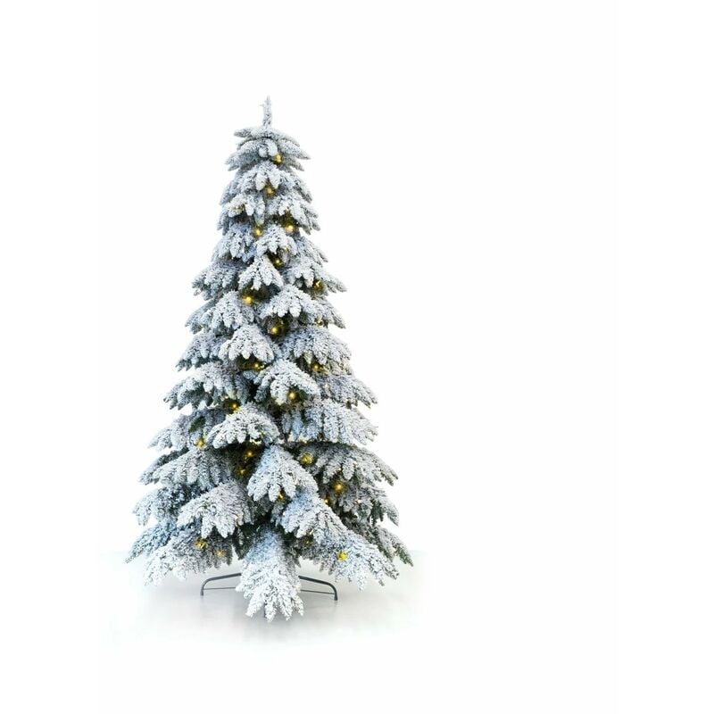 foto del prodotto rotex albero di natale innevato artificiale acero cm 180 con 400 led