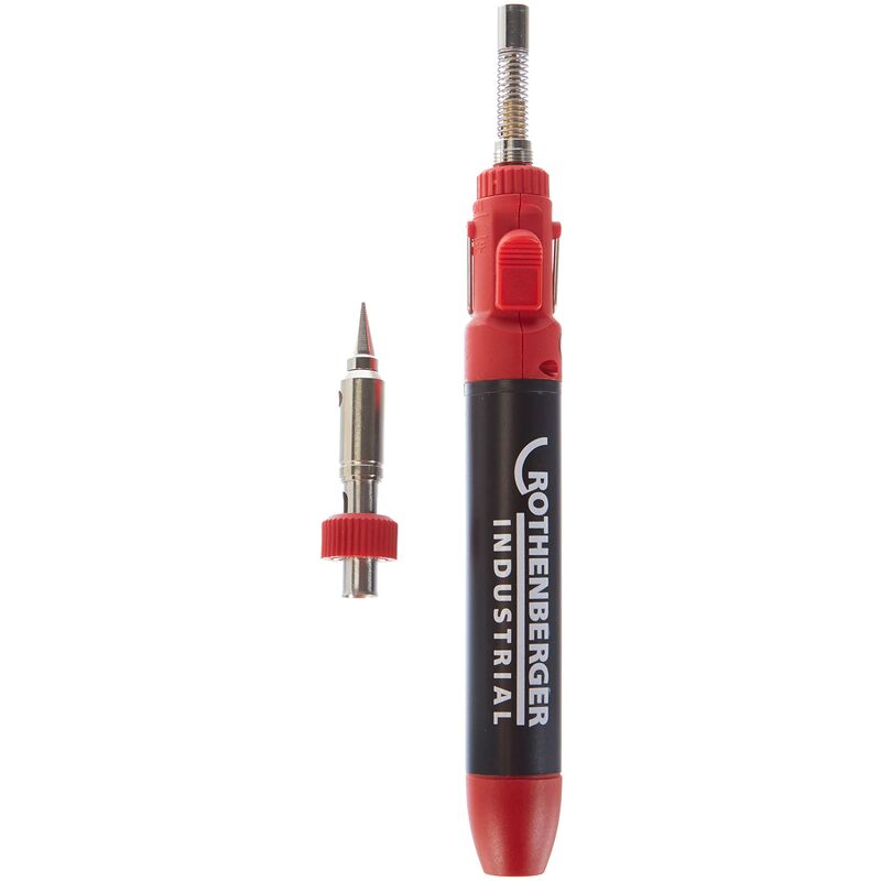 foto del prodotto rothenberger industrial micropen set 1300 saldatore a gas temperatura di lavoro circa 1300 c 35120, rosso nero