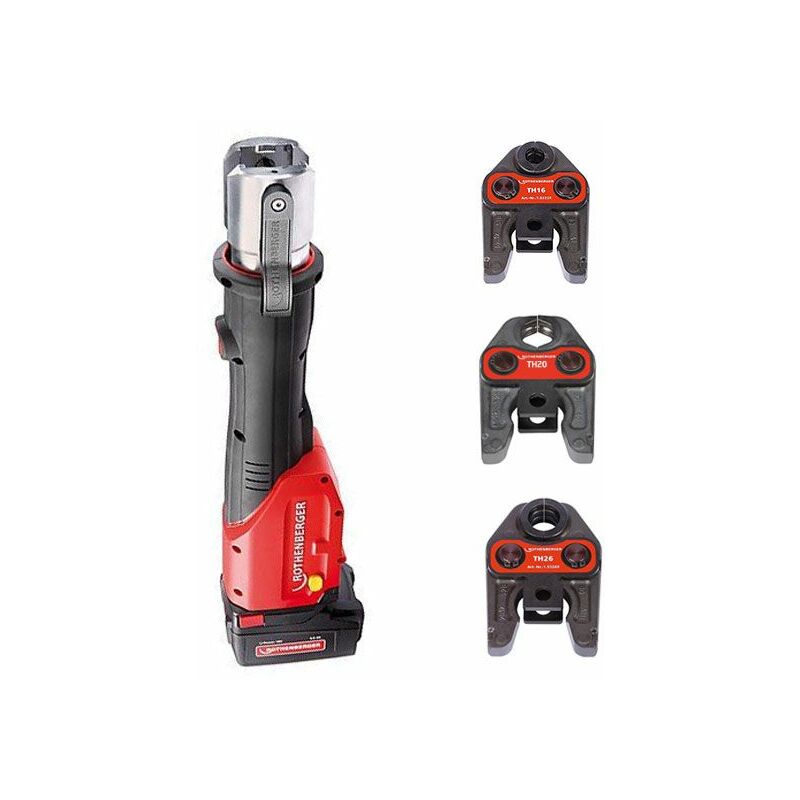 foto del prodotto rothenberger pressatrice a batteria 18v 4ah romax 4000 ganasce th 16 20 26 100001925