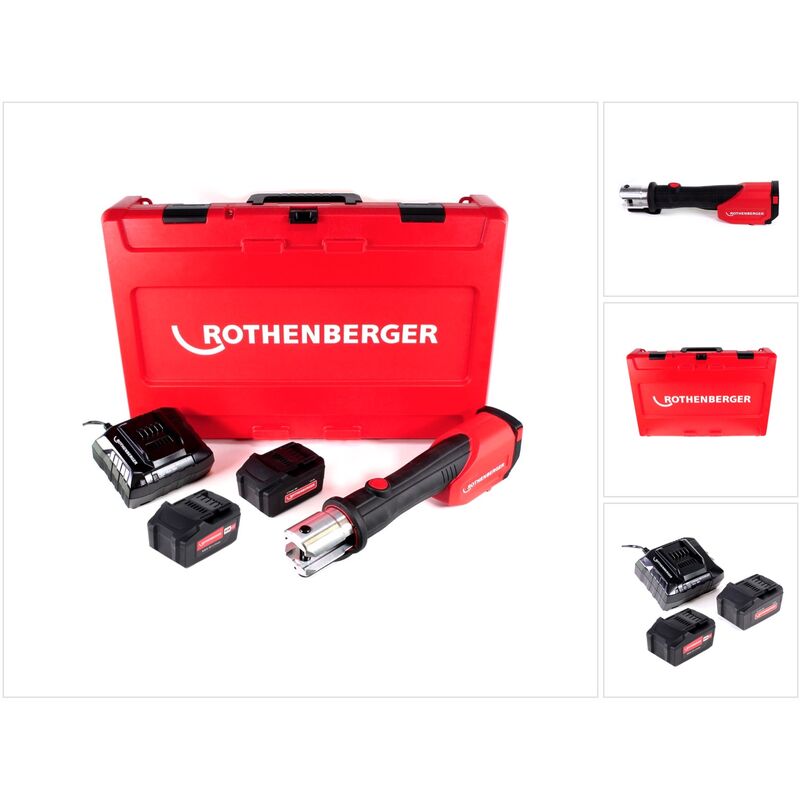 foto del prodotto rothenberger romax 4000 pressatrice elettroidraulica in valigetta 2x batterie 4,0 ah caricabatterie