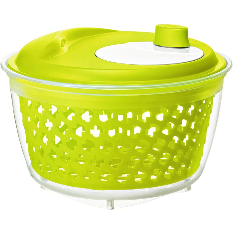 foto del prodotto rotho fresh filatore di insalata, plastica pp senza bpa, verde trasparente, 4.5 l, 25.0 x 25.0 x 16.5 cm