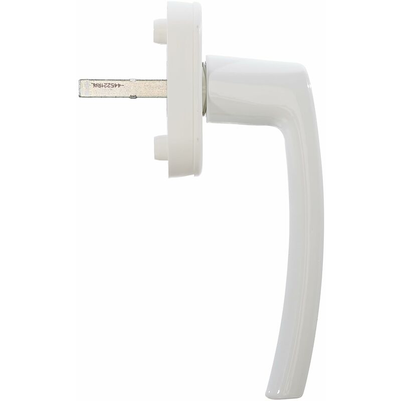 foto del prodotto roto maniglia line standard senza logo, bianco traffico, lunghezza perno 32 mm