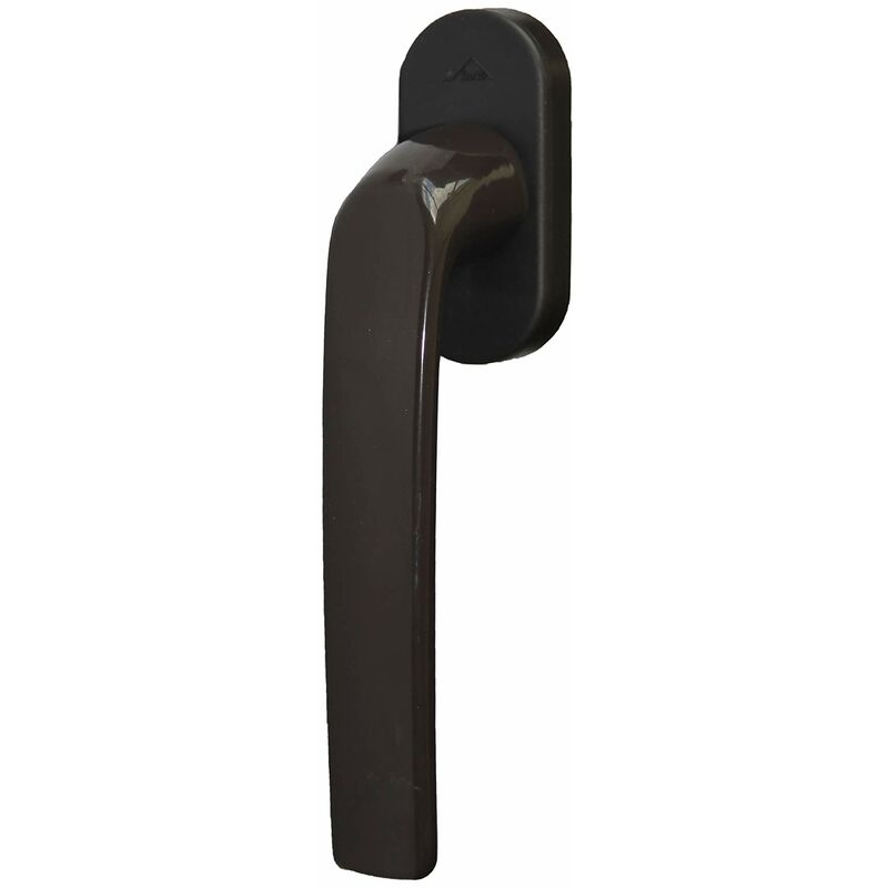 foto del prodotto roto maniglia standard samba per microventilazione con logo, nero intenso, lunghezza perno 43 mm