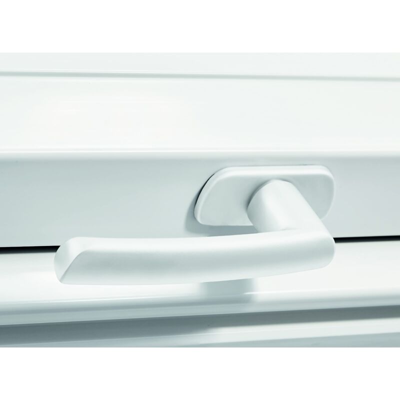 foto del prodotto roto originale maniglia per finestre maniglia per finestra per finestre da tetto delle serie in plastica r6 e r8 bianco