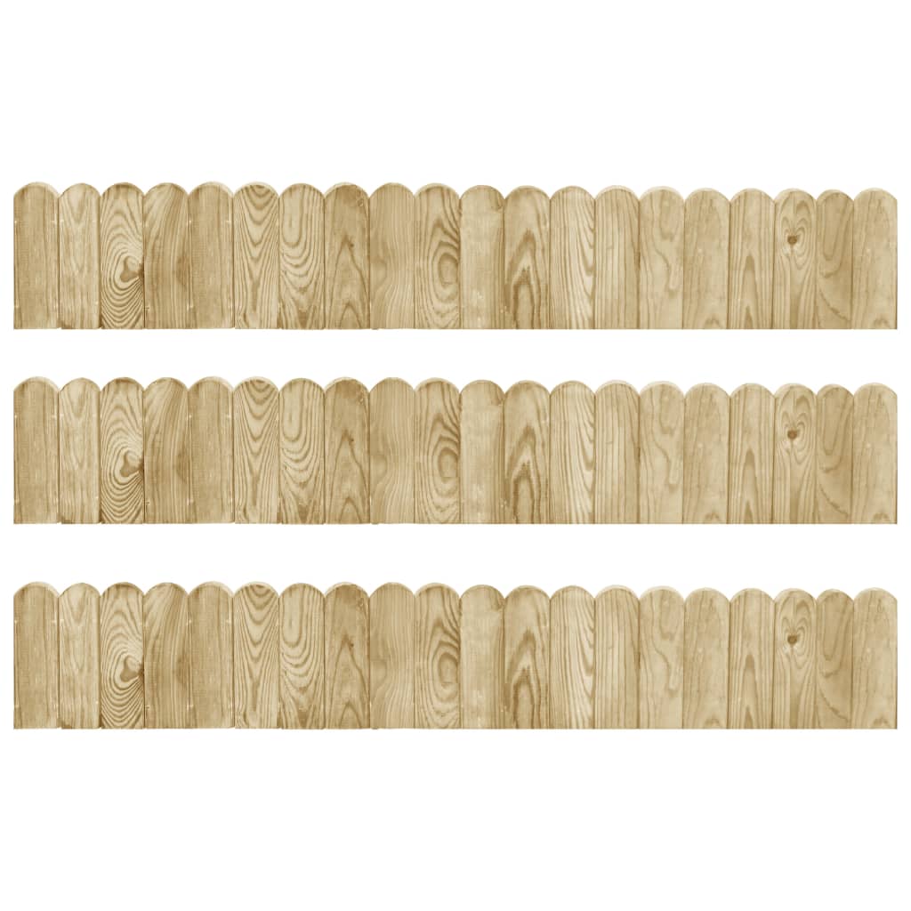 foto del prodotto rotoli di bordura 3 pz 120 cm in legno di pino impregnato cod mxl 19170