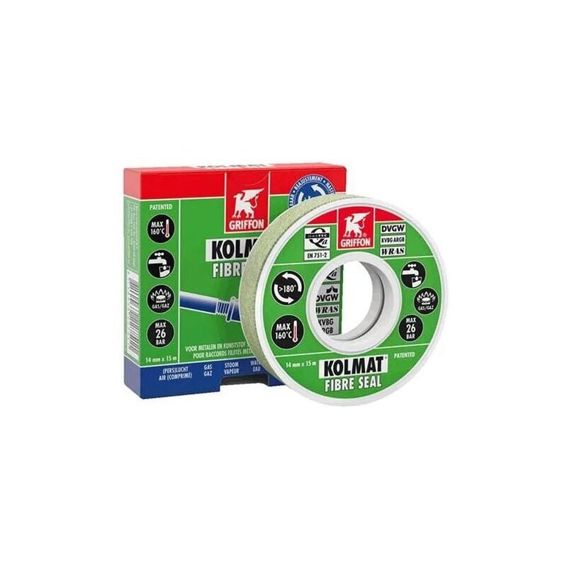 foto del prodotto rotoli di nastro kolmat seal griffon in fibra 15m x 12mm 6300531