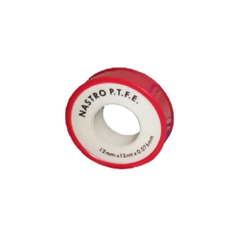 foto del prodotto rotolino nastro teflon p.t.f.e. economico mt 12 mm 12 x 10 mt x 0,076 dh