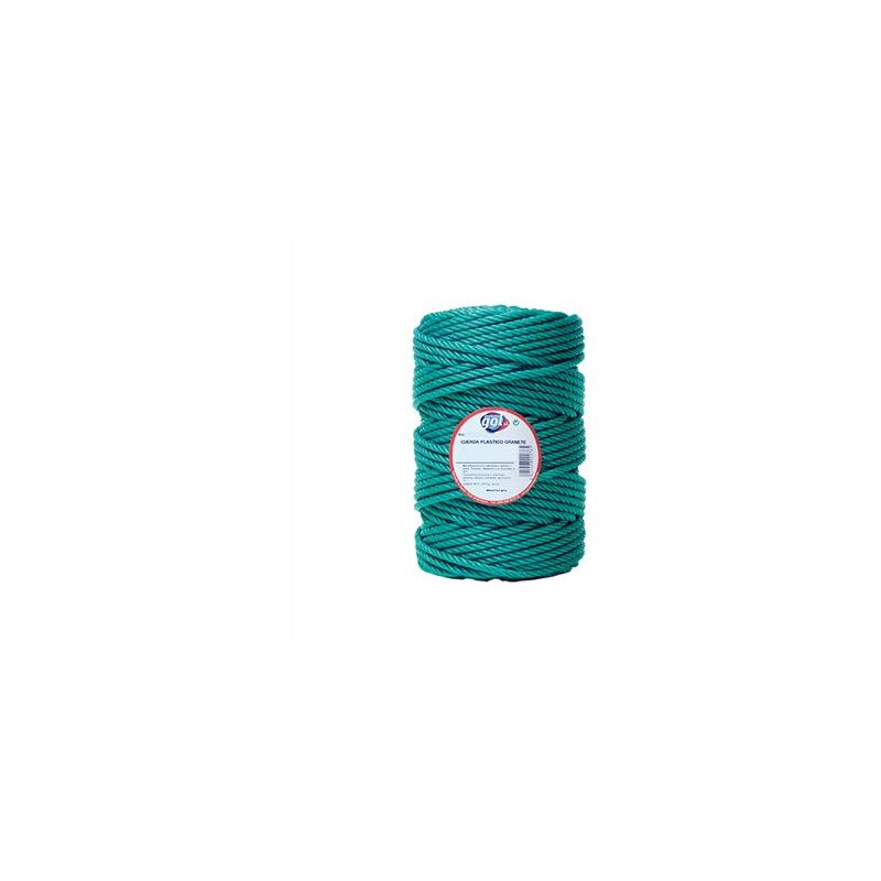foto del prodotto rotolo 100mt corda plastica 6mm verde 72007 d