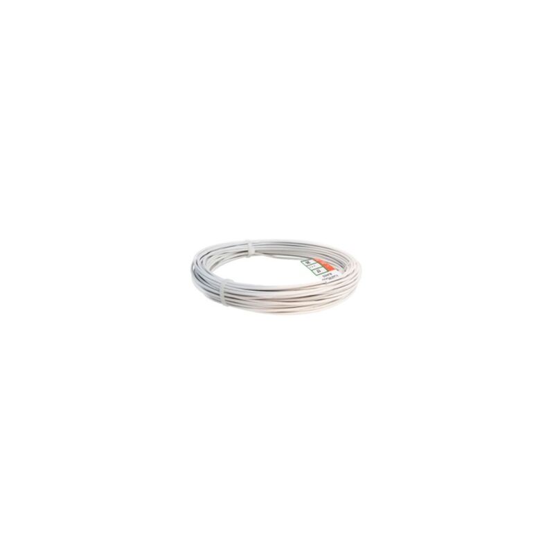foto del prodotto rotolo 10mt filo rivestito bianco