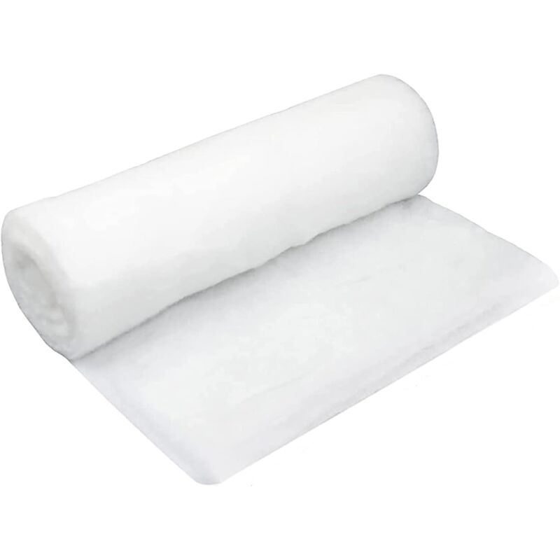 foto del prodotto rotolo 120x33 cm coperta di neve natalizia bianca soffice finta decorazione di neve artificiale innevata per feste invernali decorazione di neve