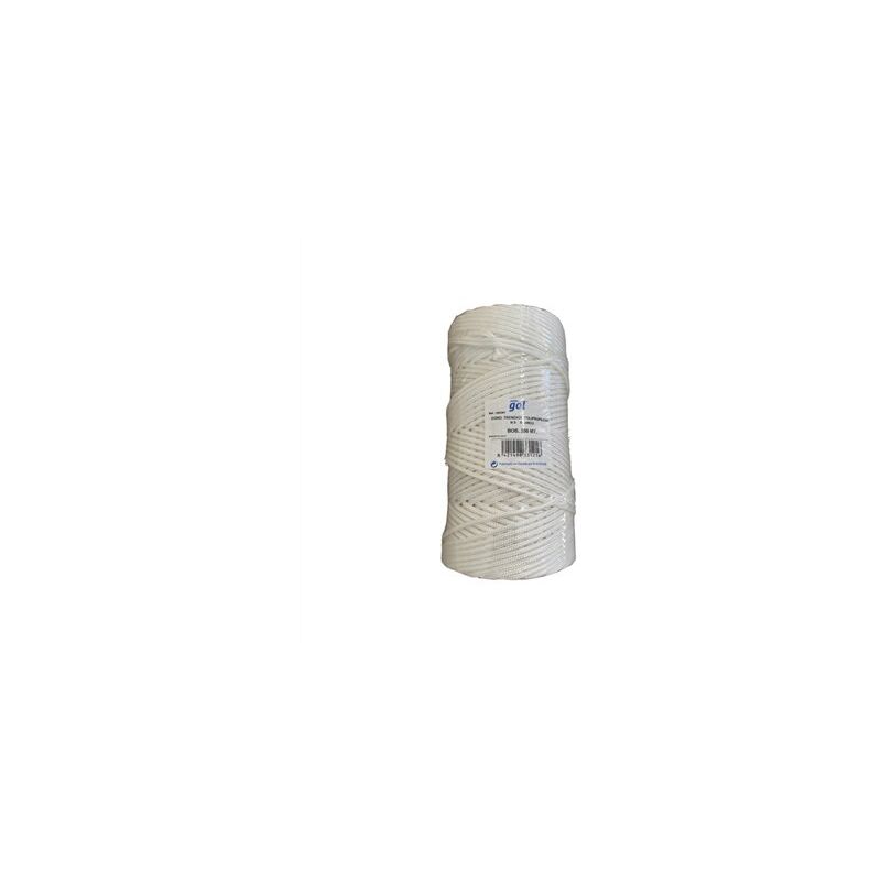 foto del prodotto rotolo 200mt corda stendibiancheria intrecciata 5mm bianco