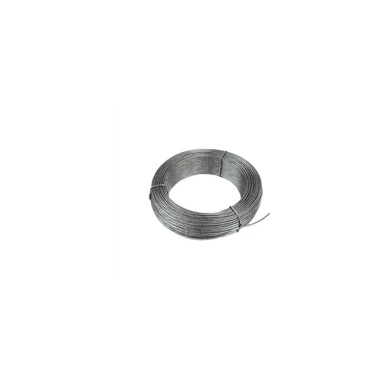 foto del prodotto rotolo 25mt cavo acciaio 6mm 6x7 1 cr