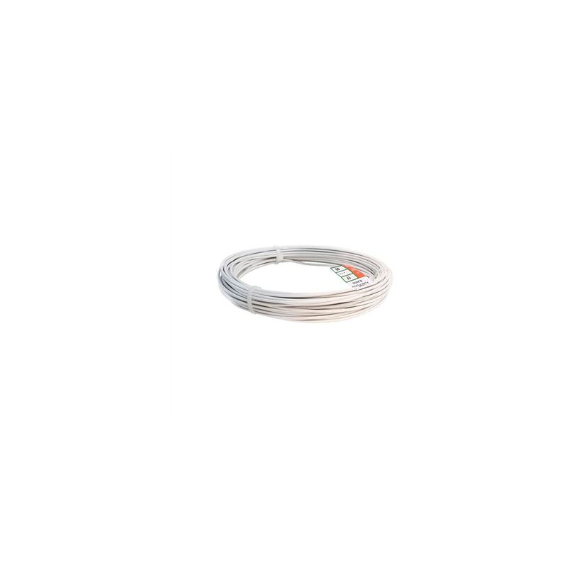 foto del prodotto rotolo 25mt filo rivestito bianco