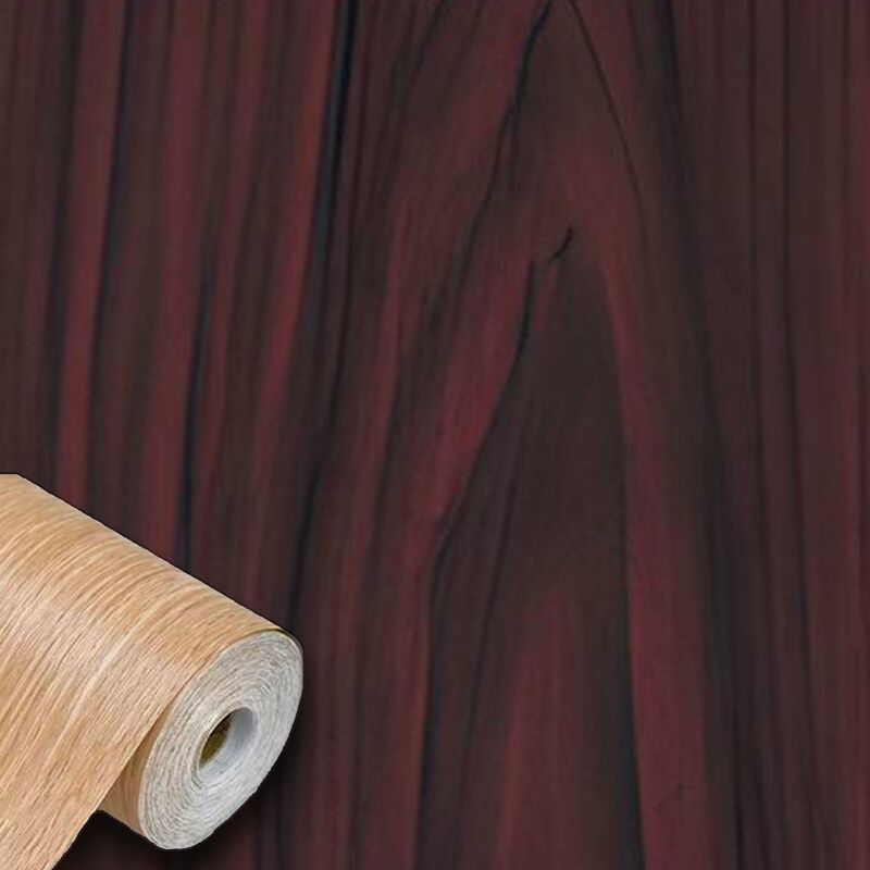 foto del prodotto rotolo 45cm x 15mt di pellicola adesiva effetto legno radica mogano 3d hd per mura e mobili