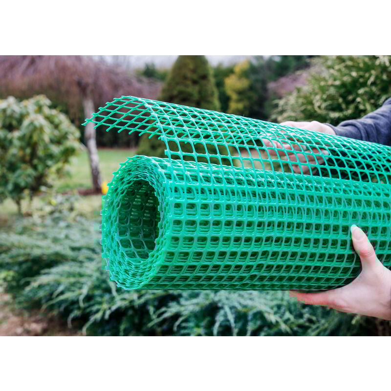 foto del prodotto rotolo 5mt rete metallica outdoor da esterno per recinzioni elettrosaldata verde, misura5mtcolore20x20
