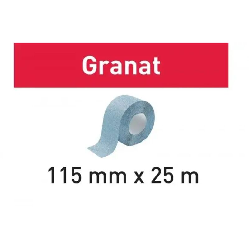foto del prodotto rotolo abrasivo granat 115 mm x 25m p220 festool