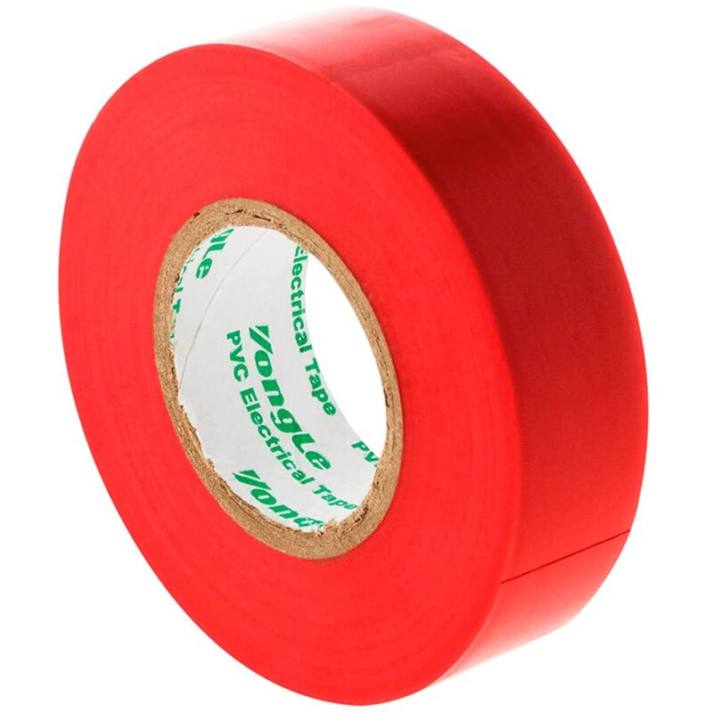 foto del prodotto rotolo adesivo da 19 mm, 20 m, colore rosso zenitech