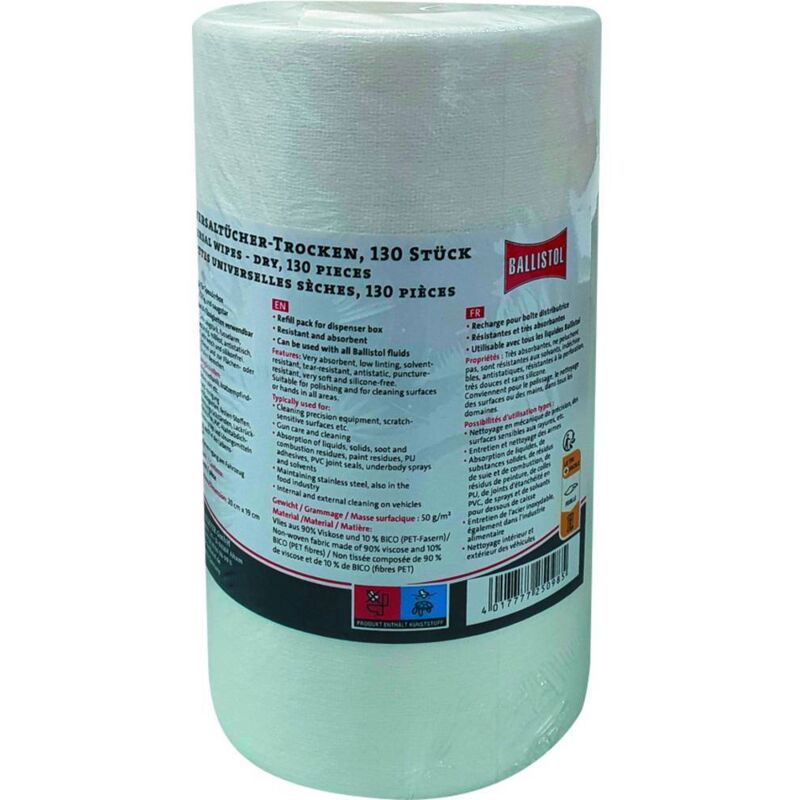 foto del prodotto rotolo con 130 panni asciutti 25098 1 pz. ballistol