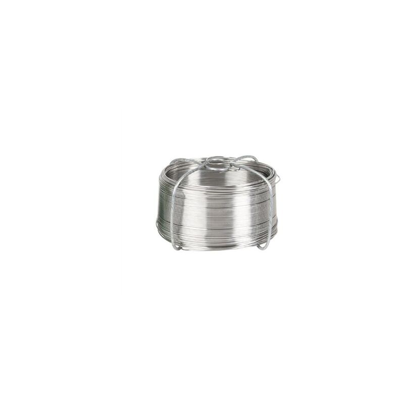 foto del prodotto rotolo da 50mt di filo zincato in bobina. n. 8 1,3 mm