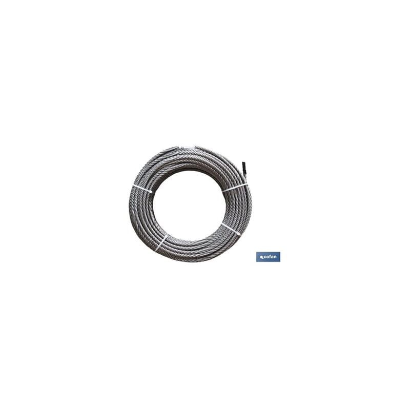 foto del prodotto rotolo di cavo zincato 100m 6mm d 1770 6x7 1