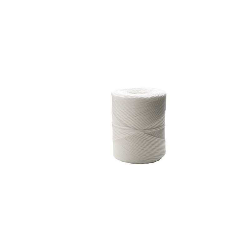 foto del prodotto rotolo di corda rafia bianca a 3 capi 750gr
