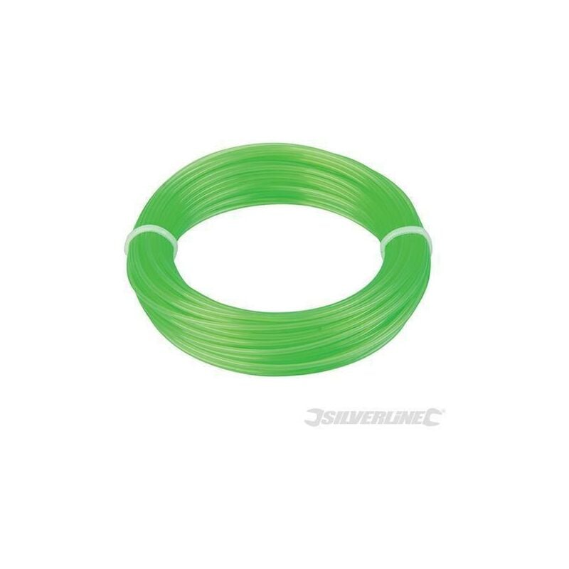 foto del prodotto rotolo di filo per decespugliatore 1,3 1,65 mm x 15 m silverline 1,65 mm x 15 m