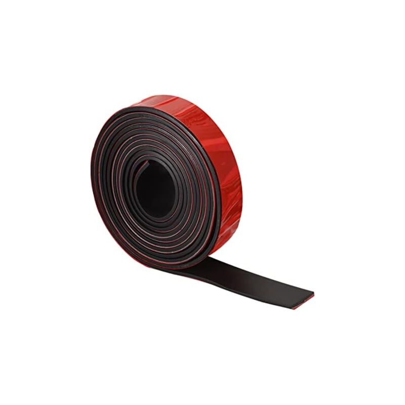 foto del prodotto rotolo di fogli in strisce di gomma neoprene, adesivo di supporto resistente 4 mm t x 10 mm l x 3000 mm l , sigillatura di guarnizioni fai da
